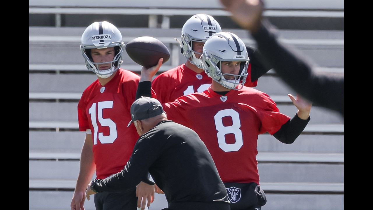 Kirk Cousins gets bad news in Raiders QB competition with Fernando Mendoza
